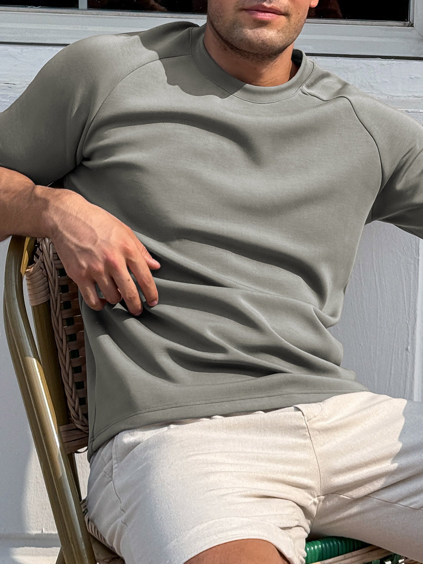 Modal Blend Short-Sleeve Raglan Tee
