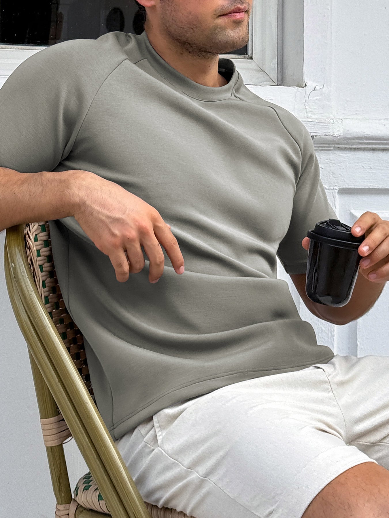 Modal Blend Short-Sleeve Raglan Tee